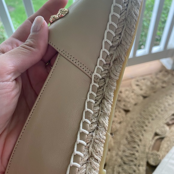 Chanel Camellia Studded Lambskin Espadrill Flats - Picture 6 of 9